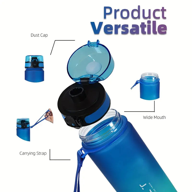 Outdoor Sports Casual Plastic Water Bottle 1000ml