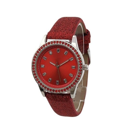 Casual Watch Leather Watch Shinny Strap Alloy Watch