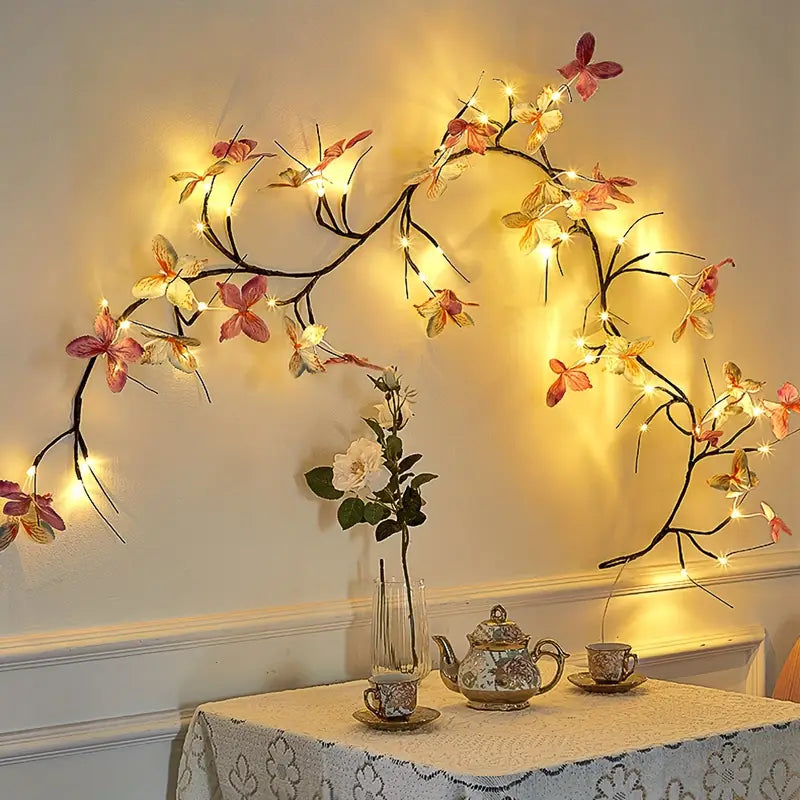 USB Powered Butterfly Branch LED Wall Lighting (Without Battery)